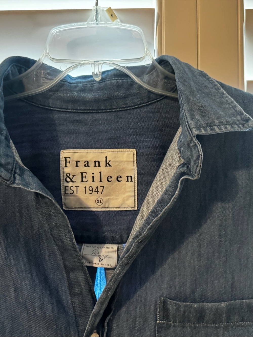 Frank & Eileen Rory Maxi Denim Shirt Dress XL - Picture 7 of 10